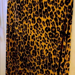 Lane Bryant full length skirt with slit